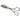 Tongs Serving Scissor Handle - 190mm